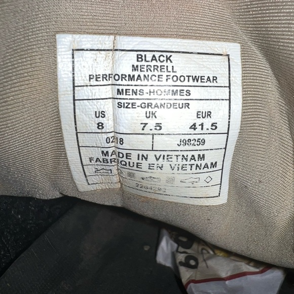 Merrell Tetrex Surge Crest Black Hiking Shoes Size 8 - Picture 7 of 7